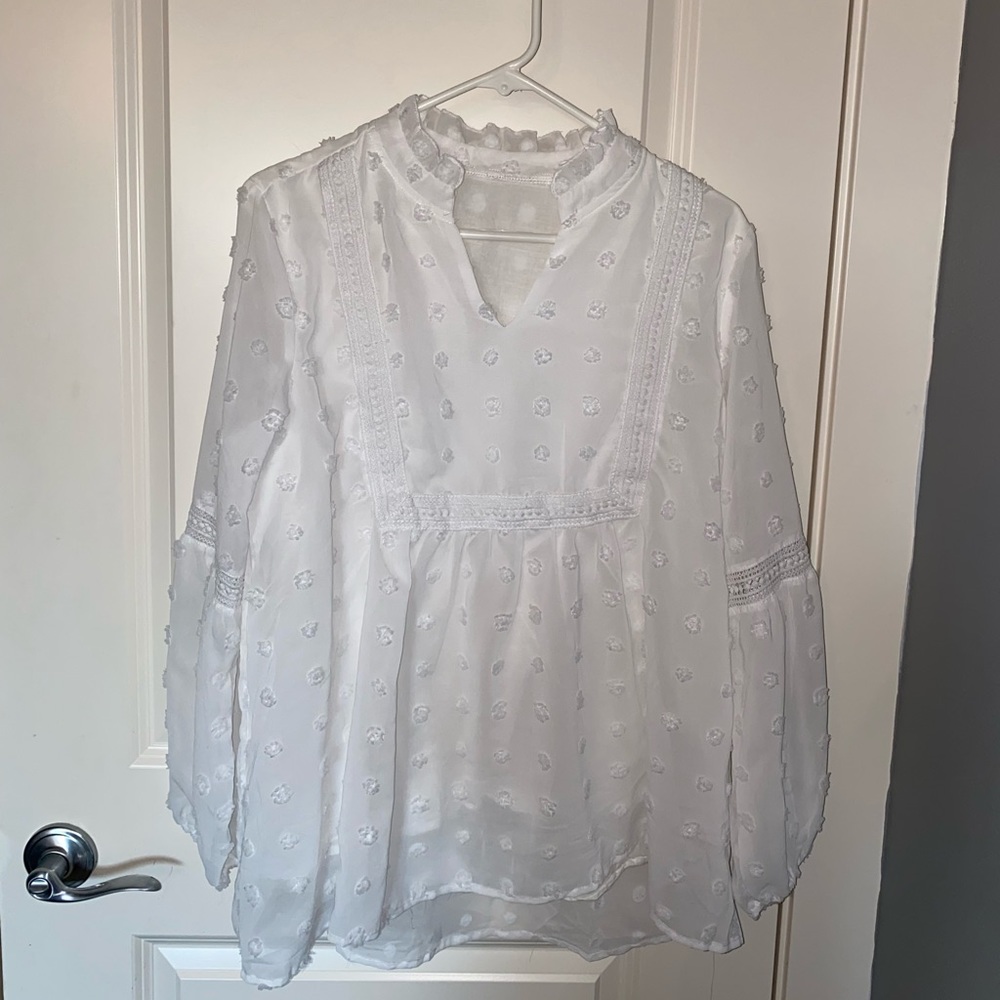 SHEIN white long sleeve